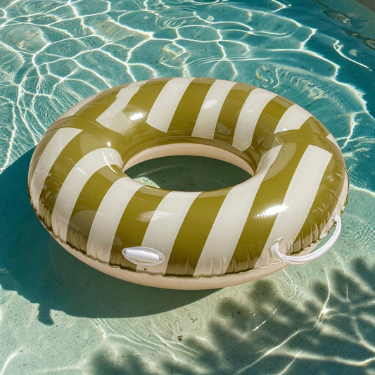 Blynxg Vintage Striped Heavy-Duty Adult Swim Ring